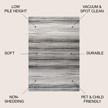 Austin Gradient Striped Area Rug